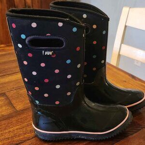 Girl's WTW Size 2 Insulated Neoprene Rubber Boots